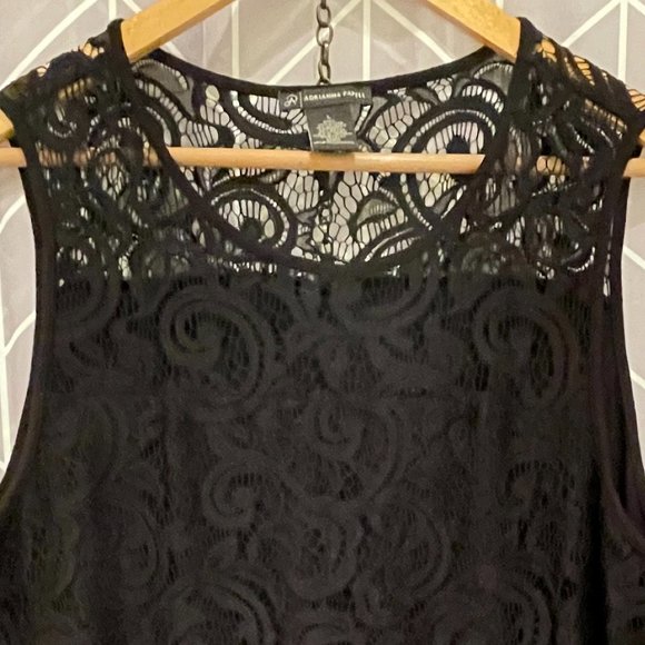 Adrianna Papell sleeveless top Lg - Picture 3 of 5